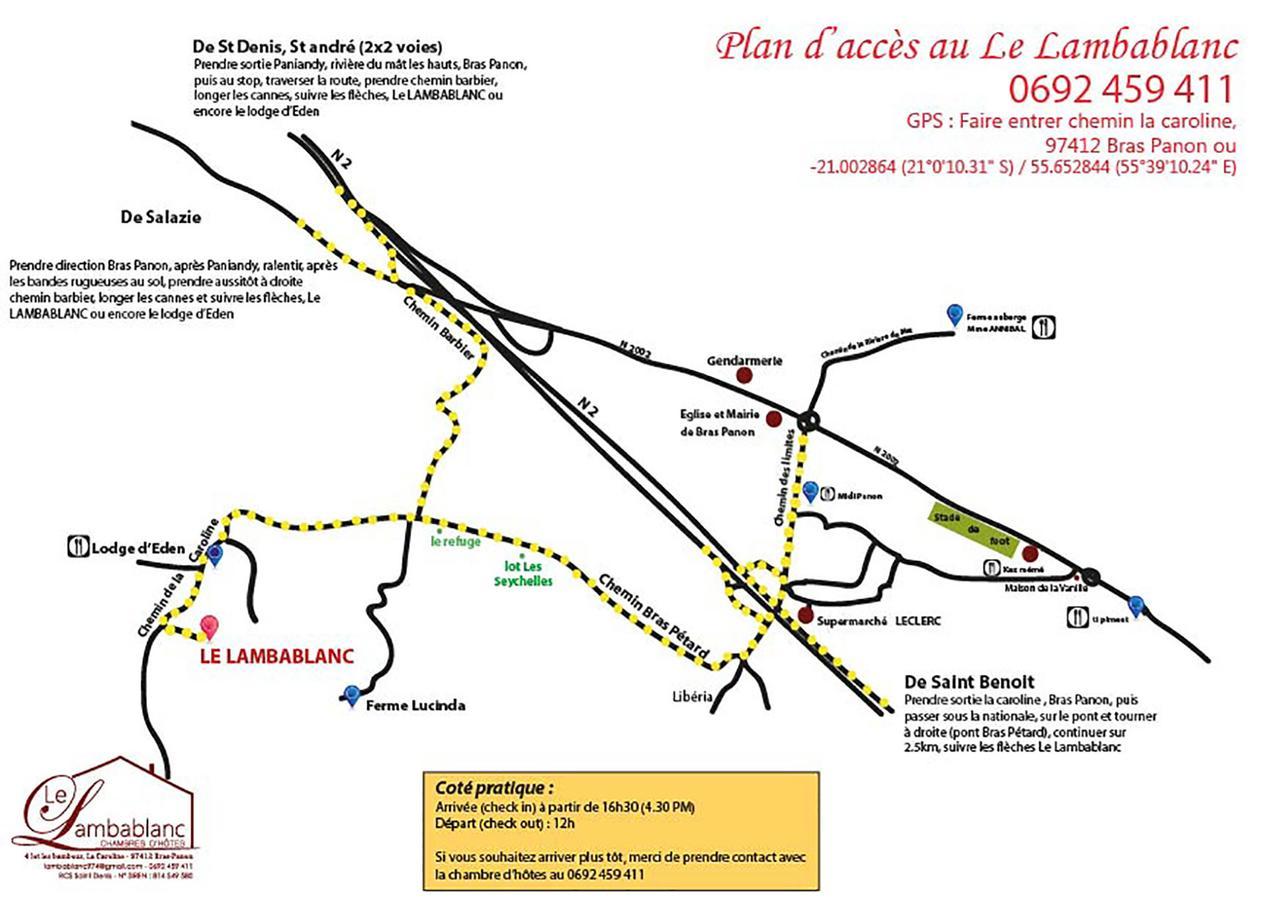 Le Lambablanc Bras-Panon Exterior foto